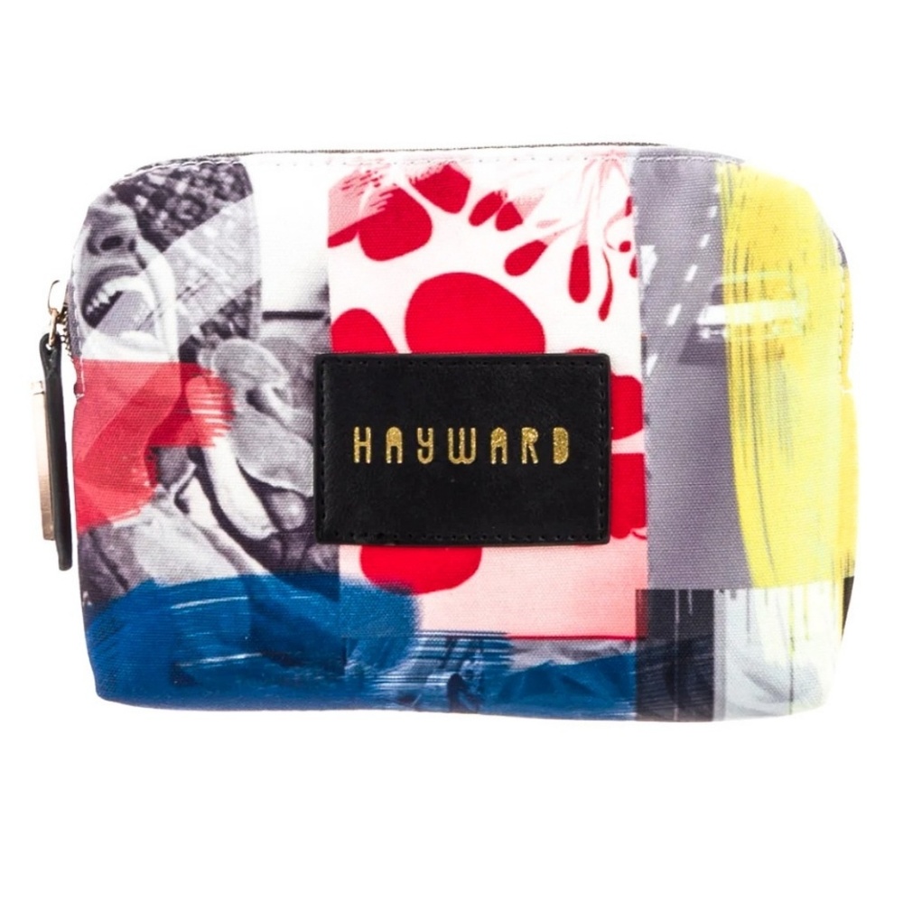Hayward Multicolor Signature Clutch Cosmetics Bag